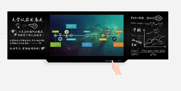 
4K HD intelligent nano blackboard touch screen digital smart electronic blackboard with android windows system 