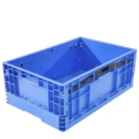 New arrival product plastic supermarket foldable soild crate for storing goods