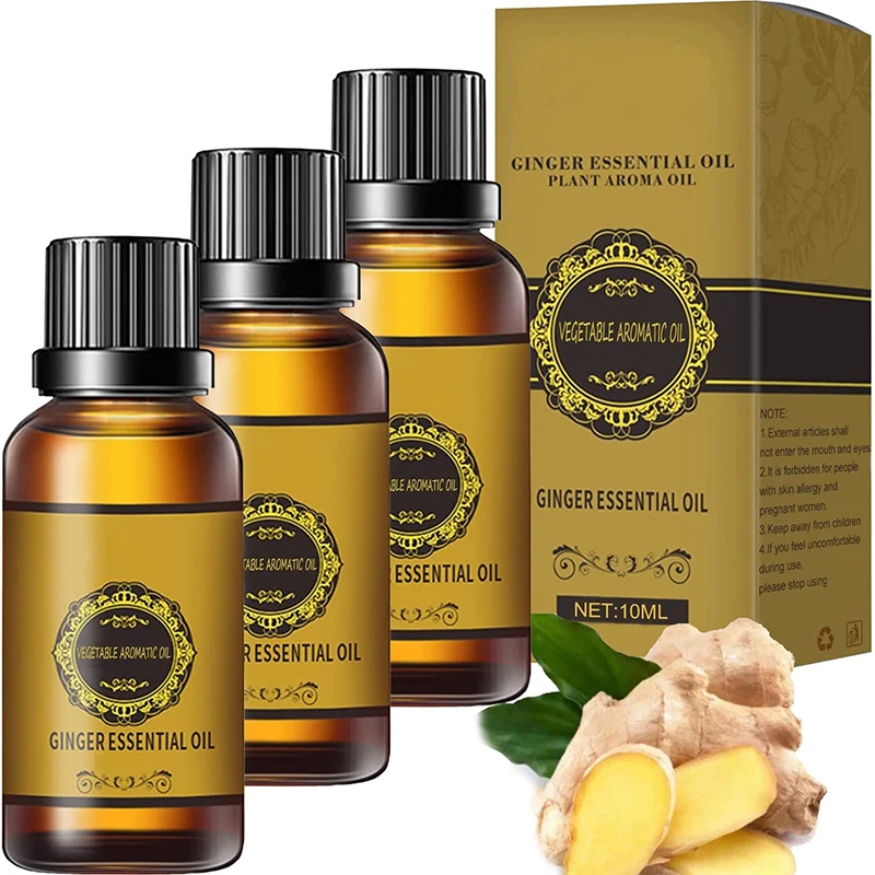 

New Arrival Eelhoe Plant Organic Srttan Ginger Essential Oil Belly Drainage Ginger Essential Eelhoe Oil To Loose Belly Fat