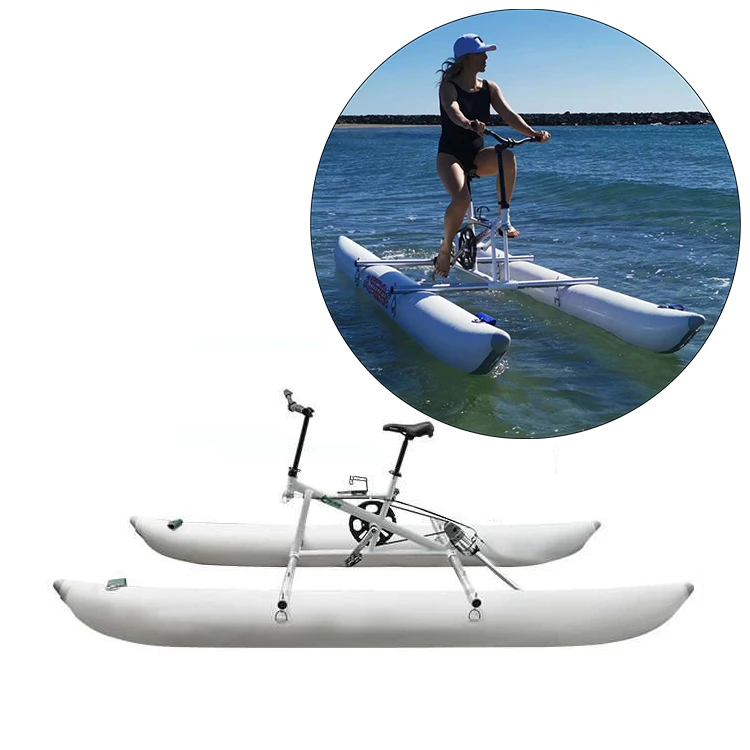 

New Design Foldable and Portable Aqua Sports 1 Person Water Bike Bicycle for Sale, As photo or customized color