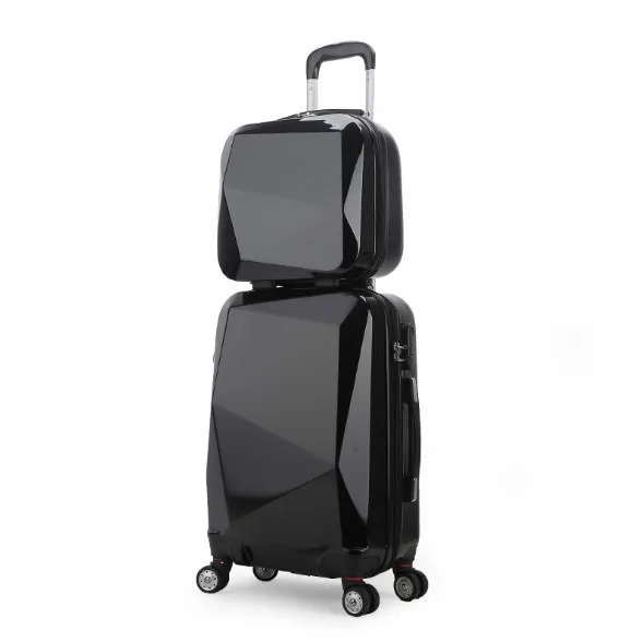 

High Class new design black trolley luggagec bag , 360 Rolling Trolley Luggage, Black/silver/green/yellow/dark blue/ so on