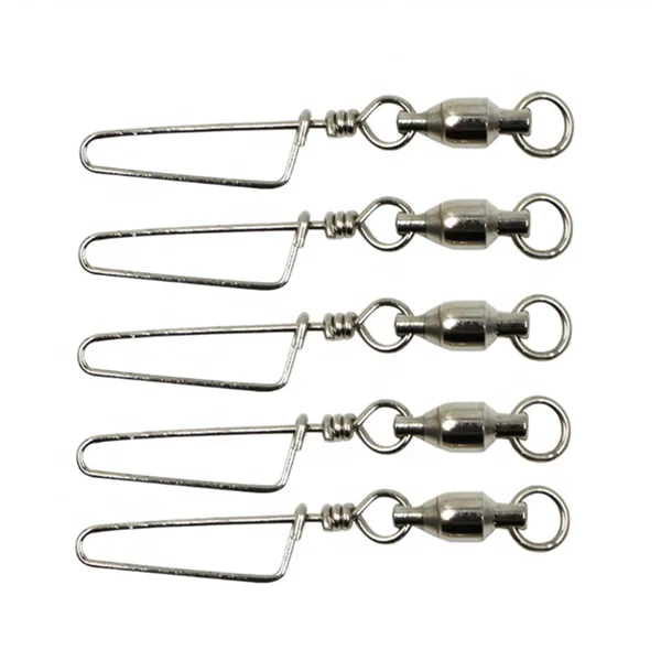 

Ball Bearing Swivel with Coastlock Snap Strong Welded Ring Fishing Swivels Assortment for Saltwater