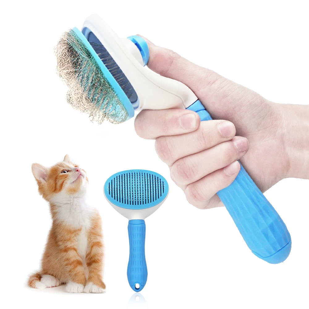 

Stainless Steel Hair Remover Cat Dog Pet Dematting Grooming Needle Comb Brush