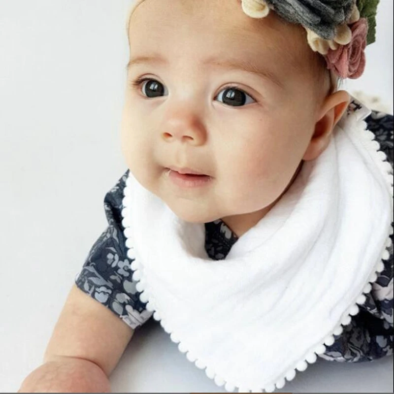 

New Style Popular Wearable Waterproof Ruffle Baby Cover Bib in Winter., As photos