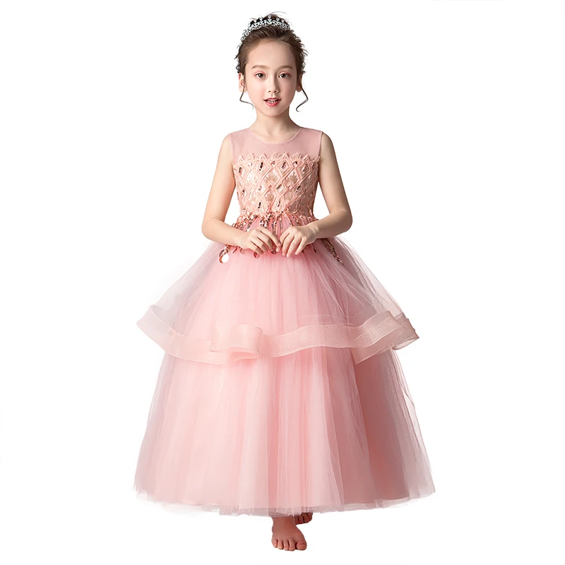 Baby Graduation Dresses Kids Sequin Tassel Little Girls Ball Gown ...