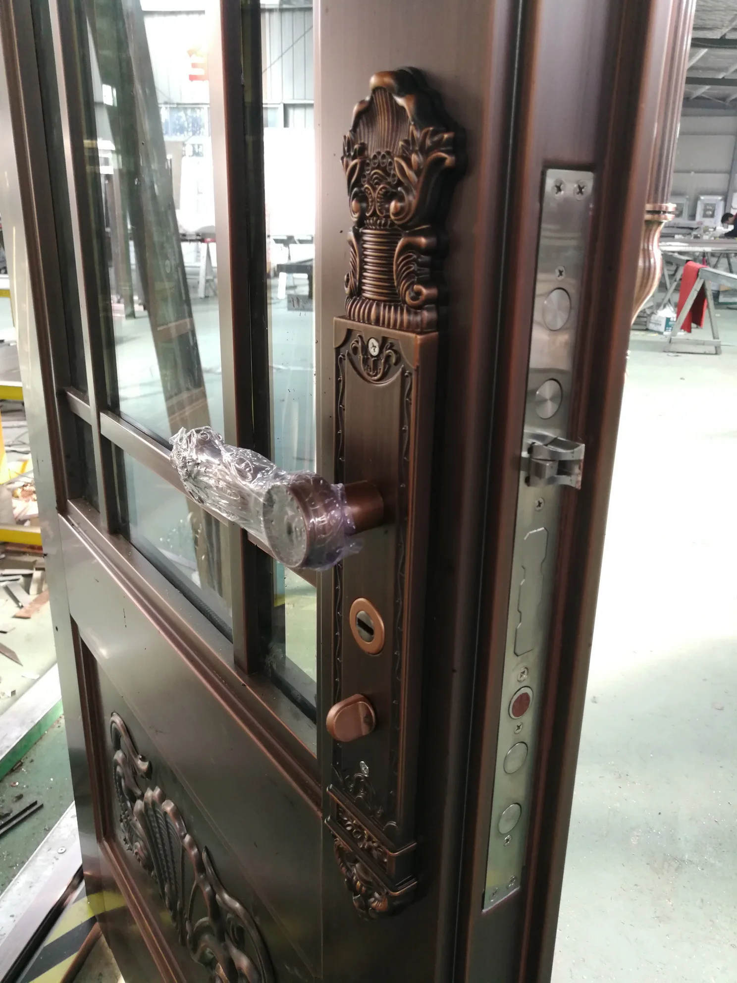 De Metal De Puerta De Vidrio De 4 Hojas De Exterior,Puertas De Entrada