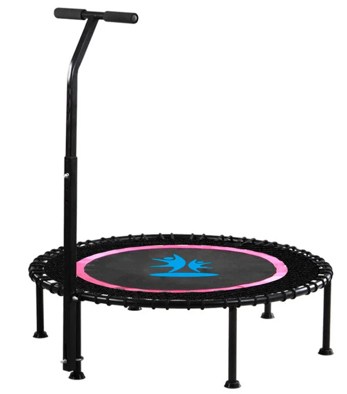 

Indoor Home Customizable Handrails Bodybuilding Fitness Trampoline Efficient Fat Burning  Indoor Trampoline, Green, rose red