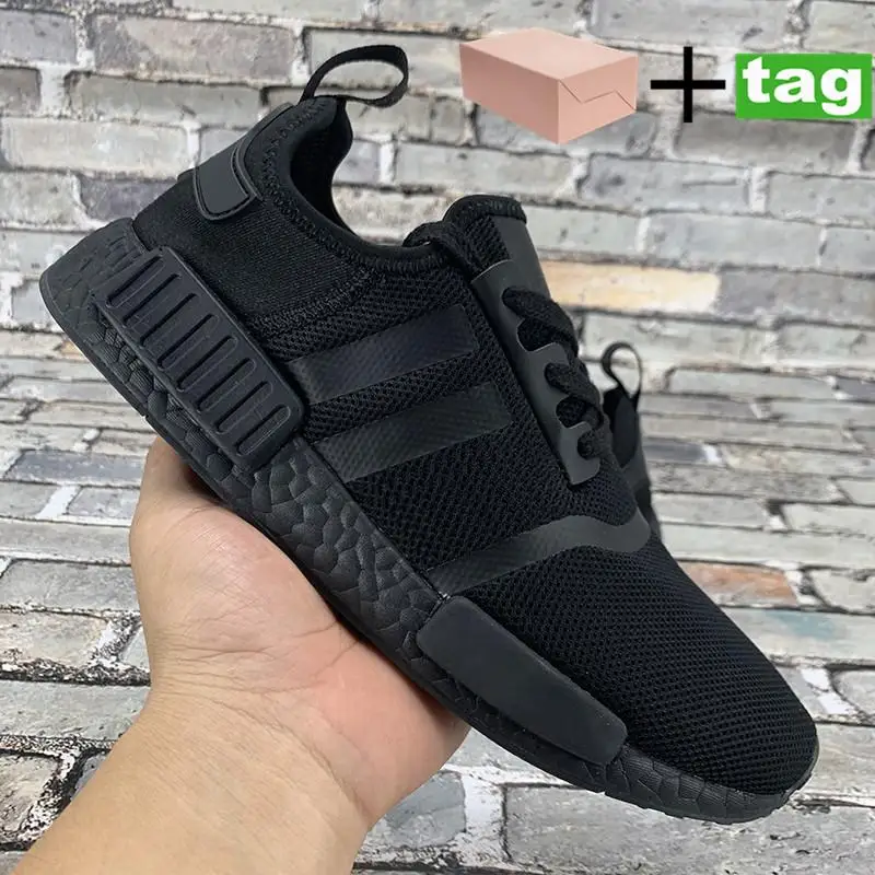 

2021 Mens Womens Running Shoes NMD R1 core triple white black mesh tokyo blue glow Vapour Pink Light Onix Sneakers 36-45
