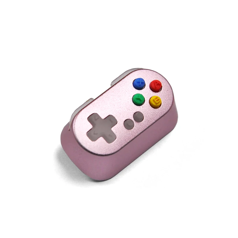 

High-quality Game handle aluminium+ resin MX keycaps with puller personality Mechanical keyboard keycap, Yellow