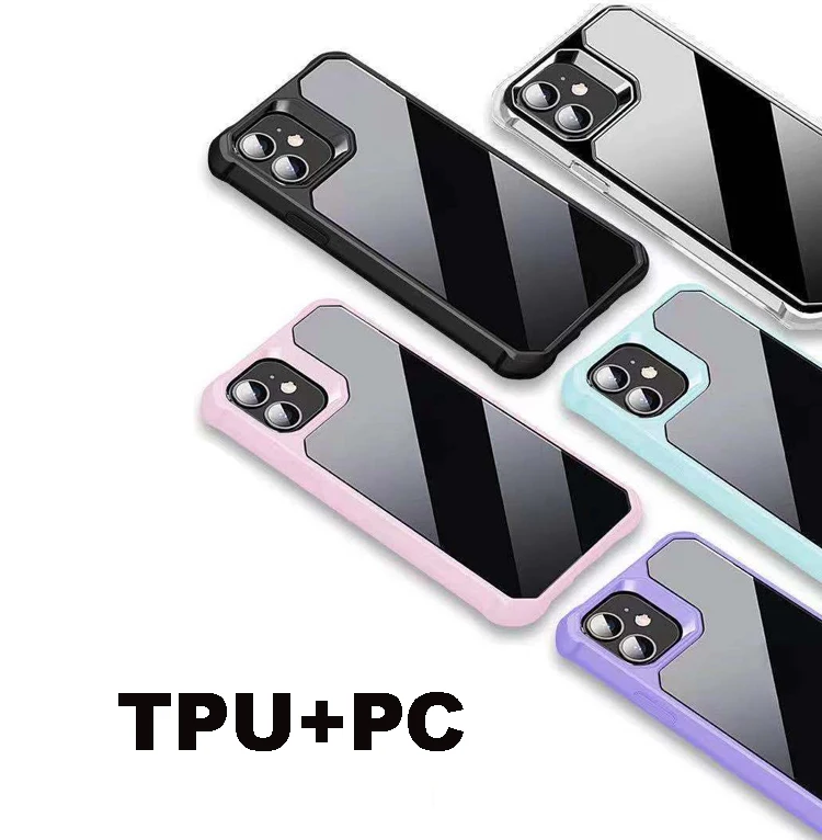 

High Quality Candy Bumper Hard Transparent Diamond Space 2in1 TPU PC Clear Mobile Phone Cover Case For Realme C12 C15 C25
