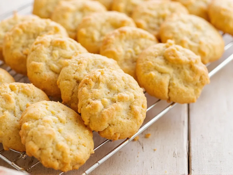 Golden homemade crackers cooling on baking rack