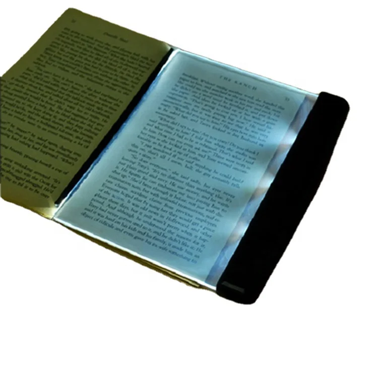 Book reading light Portable plastic transparent Panel led book light