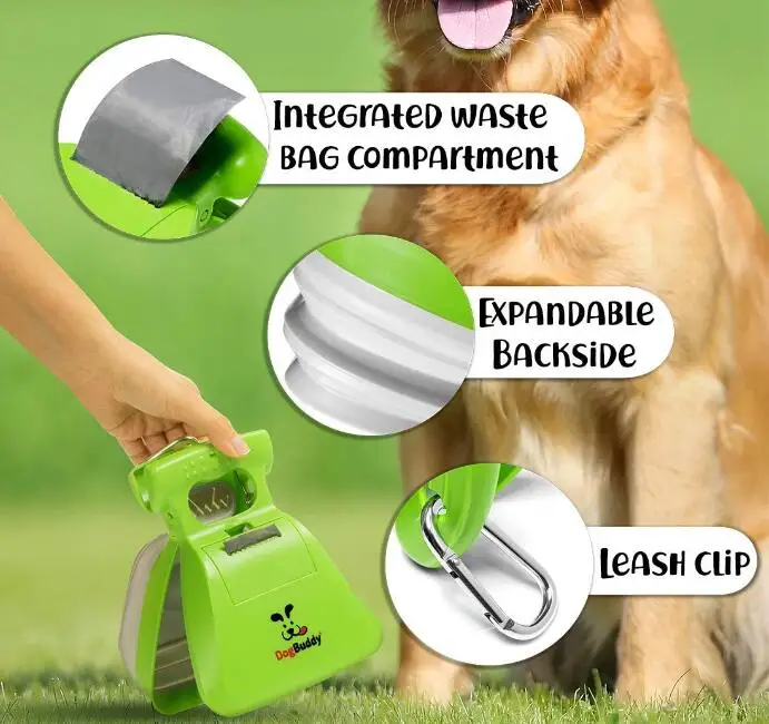 Portable Foldable Handle Dog Poop Scooper Dog Waste Cleaner With Bag Dispenser Buy Poop