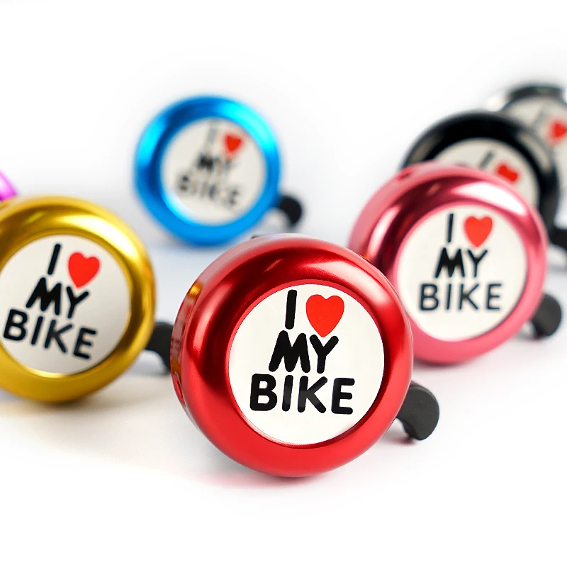 

Super Loud Aluminum Bicycle Bell Children's Car Horn Cute Color Love Pattern Mountain Bike Bell Bicycle Equipment Accessories