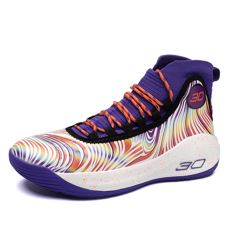 

Couple's new autumn high top basketball shoes MD + rubber soled sports shoes