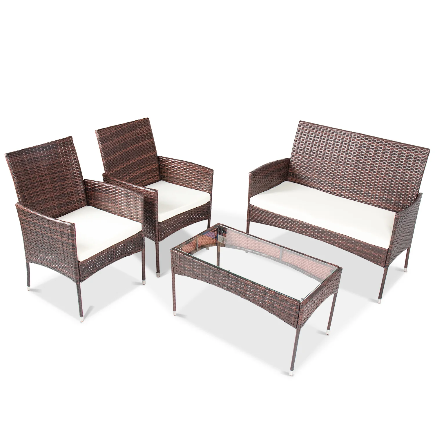 

USA Free Shipping Sofa Sectionals Rattan Patio Furniture Outdoor Patio Furniture, Brown