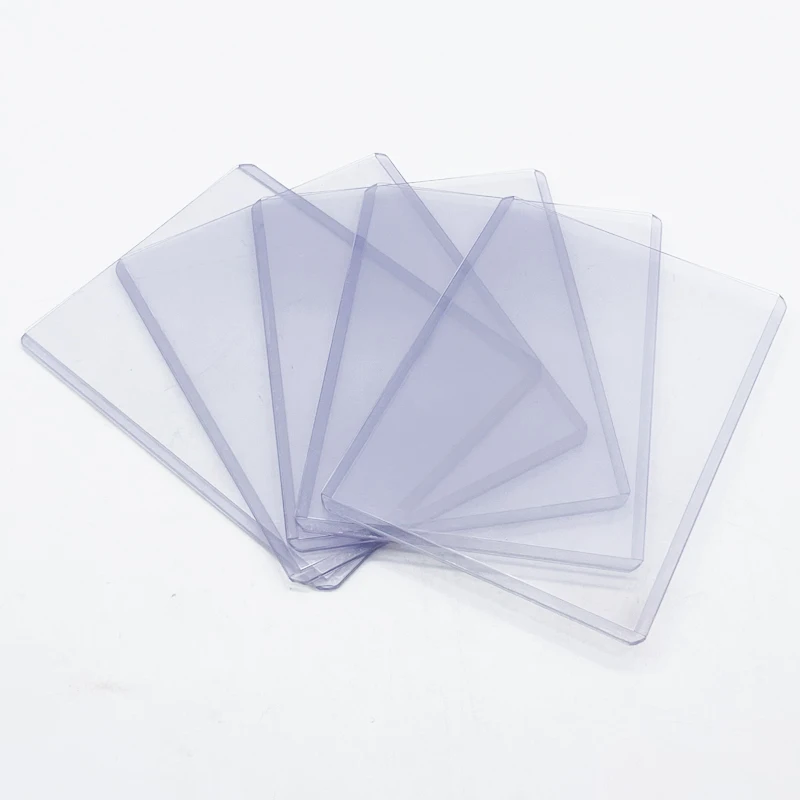 

Wholesale 35PT PVC Cards Holder Sleeve Top Loader 3x4 ID Ultra Pro Card Sleeve Toploader, Transparent