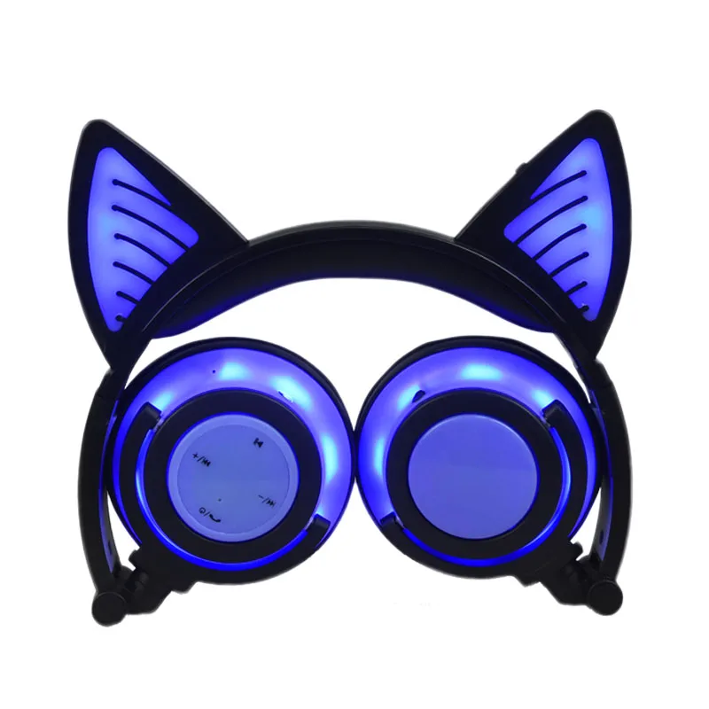 

Wireless cat ear headphone with Led Glowing for children online study kids headsets