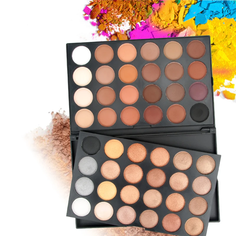 

Shimmer Matte Neutral Shades Eye Shadow 48 Color Brown Nude Eyeshadow Palette
