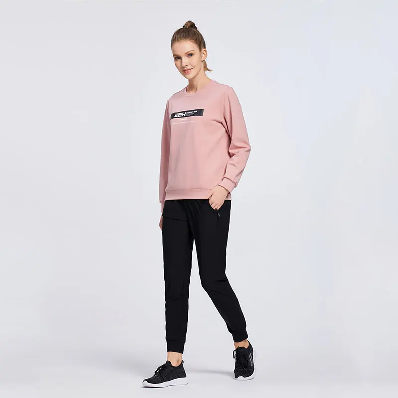 

ZHONGJIAN Without Hood Pullover Sweatshirt Cotton Custom Logo Printing Sweatshirts