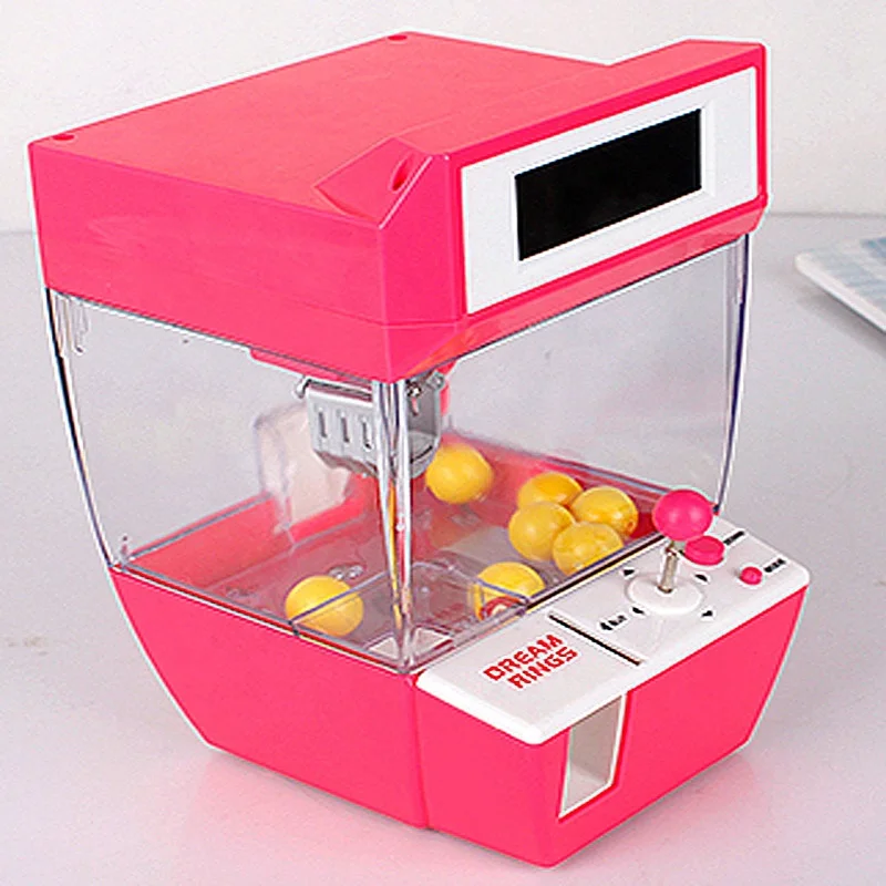 

Clock Coin Operated Game Machine Crane Machine Candy Doll Grabber Claw Arcade Machine Automatic Toy Kids Children