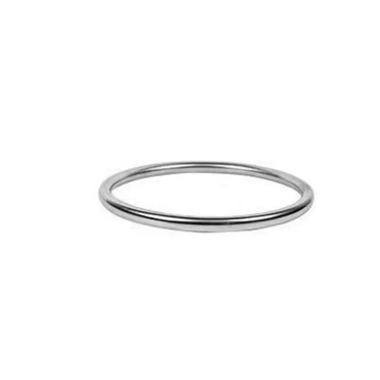 

304SS Stainless Steel Seamless Welded Bag Metal Accessories Wire O Ring, Raw stainless steel color or customized