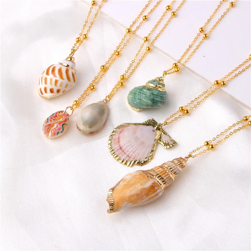 

Wholesale shell necklace sea shell necklace mixed necklace lot Cheap Price