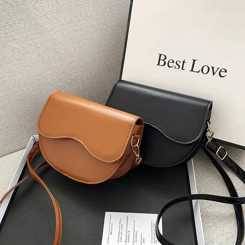 

2021 New Female Purse European And American Retro Women Handbags Simple Design Pu Leather Bag designer/luxury, Customized color