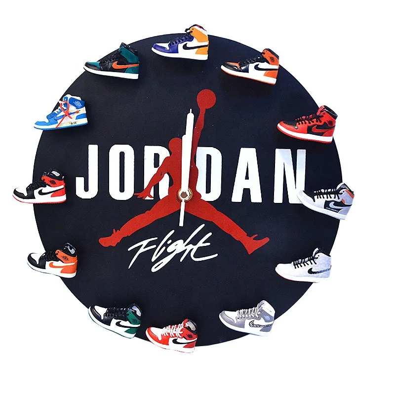

Creative Design 3d Three-Dimensional Sneaker Model Jordan Sneaker Wall Clock 3d