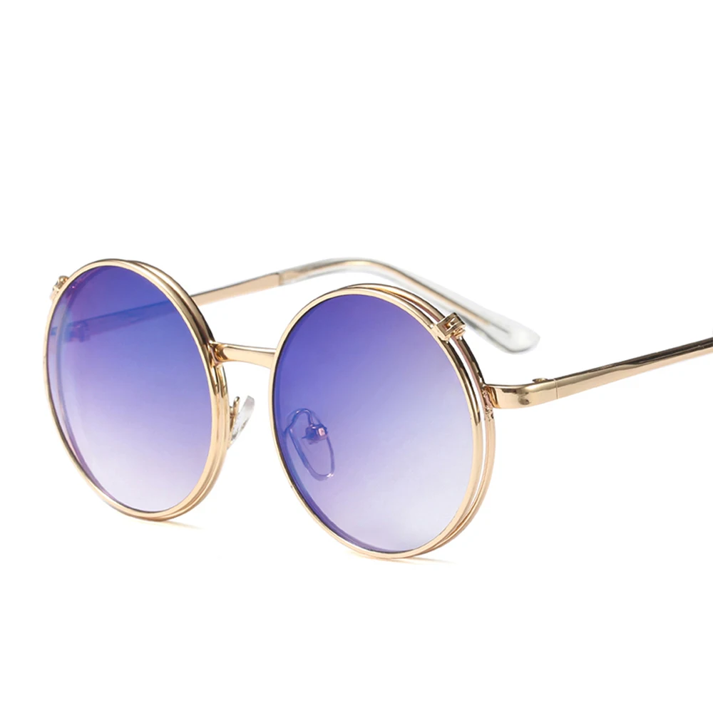 

SHINELOT kids sunglasses 2021 Flip Up Round children Shade Retro Vintage Brand Designer kids play Sunglasses