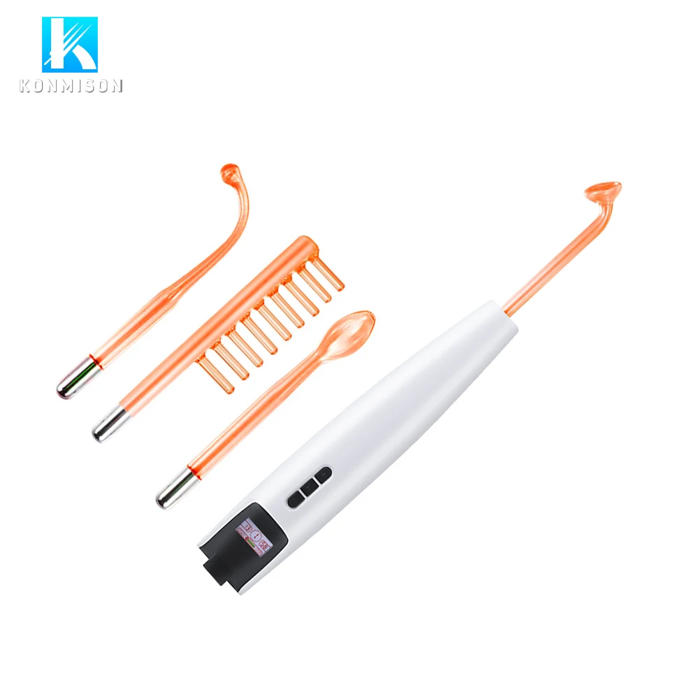

Private label high frequency skin rejuvenator 4 in 1 high frequency facial therapy wand
