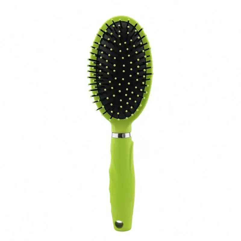 

Hot Selling Black Matt Finishing Professional soft comfortable customized color logo plastic hairbrush wet hair brush