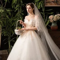 

Wholesale New Simple High Quality luxury Wedding Dress Bridal Gown