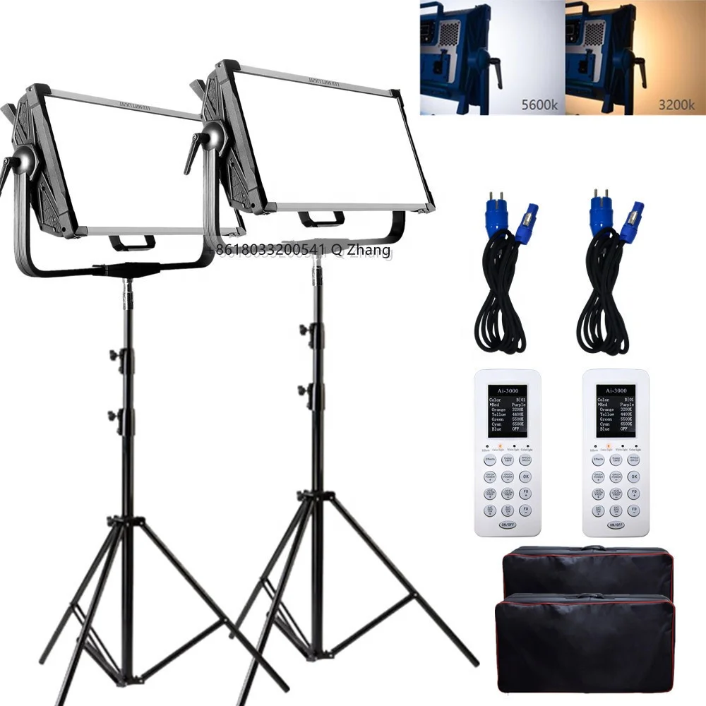 

studio equipment! 300W Bi-color AI-3000BI 3072pcs leds 95ra Panel Video Light Photography Studio Light Film Lighting Nova P300c