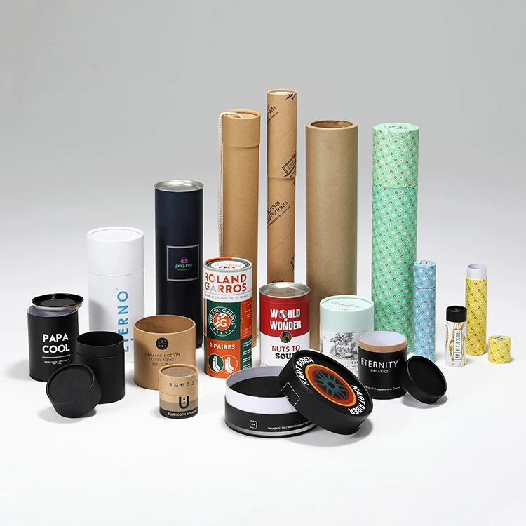 

Biodegradable packaging cardboard lip balm container kraft push up paper tube lip gloss tubes