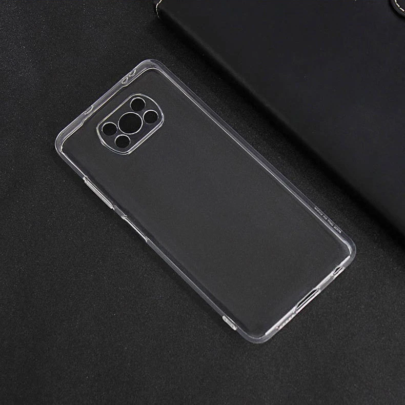 

High Quality Crystal Transparent Slim TPU Phone Case Cover For Xiaomi POCOX3 NFC