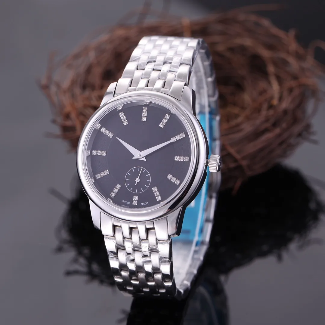 

3A high quality two needle semi-automatic mechanical 904L fine steel men's business Watch