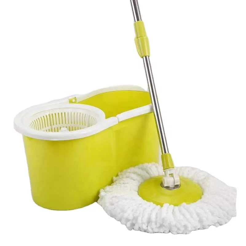 

2021 Cleaning Tool FloorSmart spin Mob&Bucket Replaceable Household Bucket Spinning Magic Mop 360 Rotating