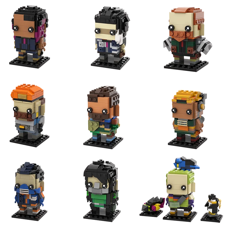 

GoldMoc Valorant Brickheadz Building Blocks Toys Bricks Omen Action Figure Plastic Building Block Sets Toy Kids Bricks Toys