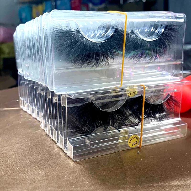 

Free sample wholesale 4D 5D Mink eyelash 25mm Mink lashes, Hand made 2pair in one package lashes3D mink, Black color