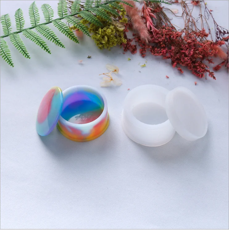 

7 shapes Jewelry Box Resin Mold Silicone Trinket Storage Box Resin Molds silicon molds for resin jewelry, White