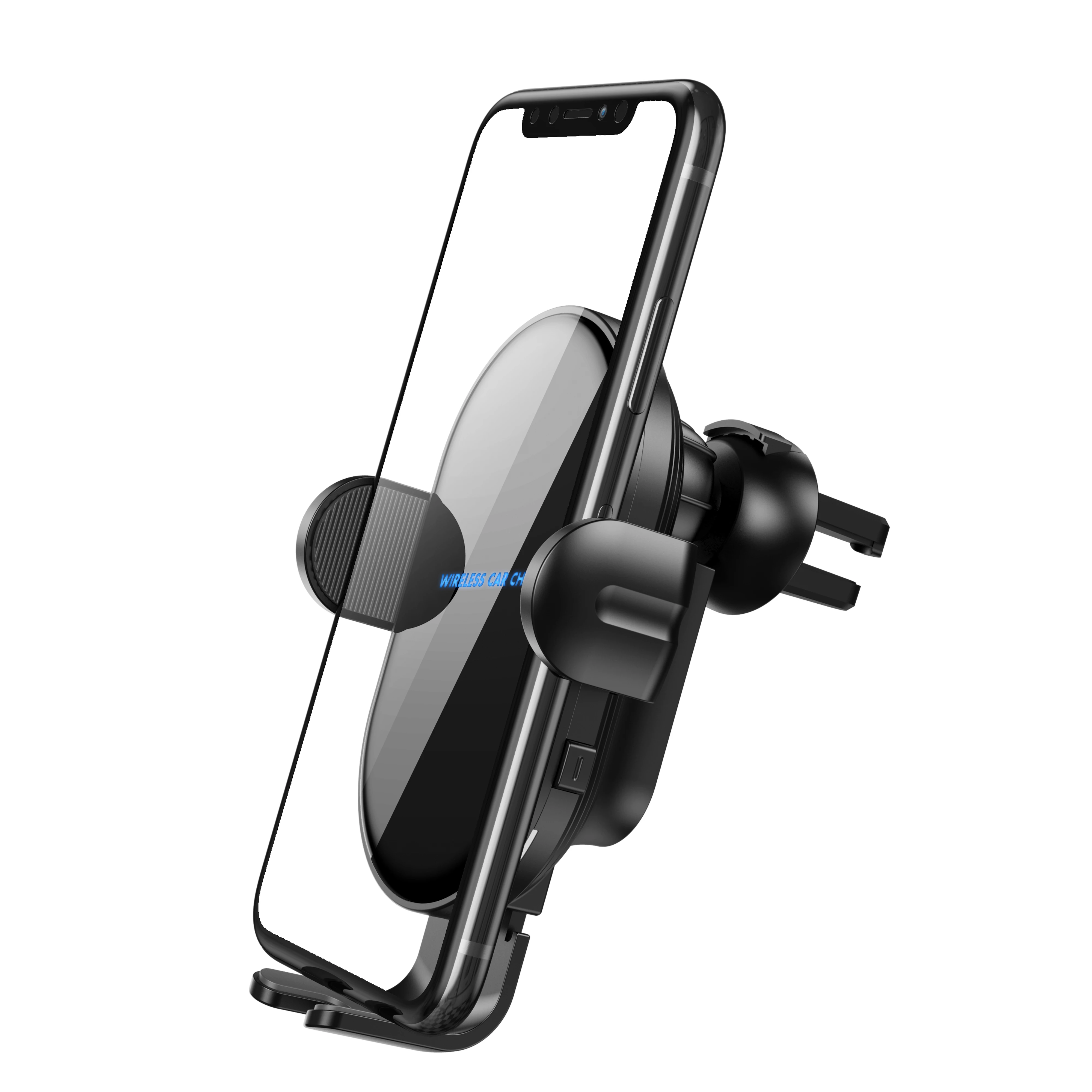 

fast auto clamping vent moun wireless charging multifunction 360 degree hold bracket quick universal car wireless charger holder
