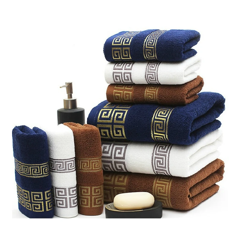 

Factory wholesale custom Luxury bath towels 100% cotton hotel towel set