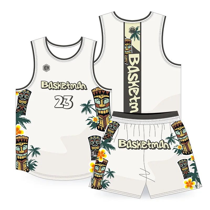 American retro jerseys men's summer quick-drying breathable basketball suit training competition team vest design