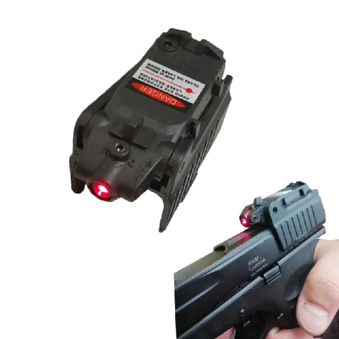 

Tactical Red Dot Laser Sight Rear Aming Sight for Hunting Airsoft Glock17 19 22 23 25 26 27 28 31 32 33 34 35 37 38, Black