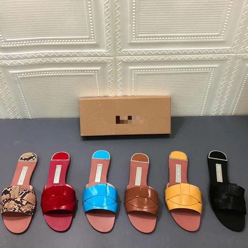 

2021 classic designer popular fashion printing summer women casual outdoor beach flat sandals slippers, Picture color