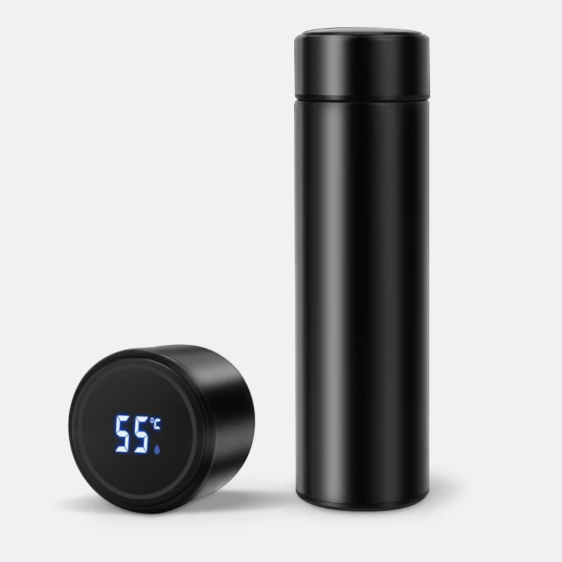 

304 stainless steel intelligent thermo Portable LED Temperature Display Vacuum Flasks smart water bottle, Customized color