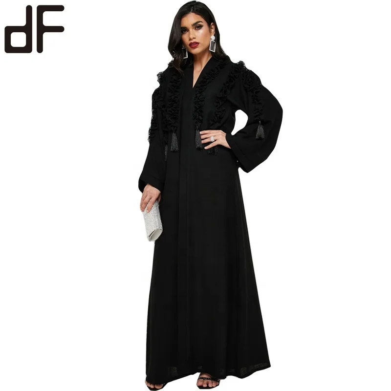 Latest Design Dubai Abaya Kaftan Stylish Royal Women's Cool Maxi Dress