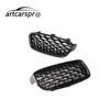 Pair Front Grille For BMW 3 Series GT F34 Black Frame Silver Network 2012 - 2018