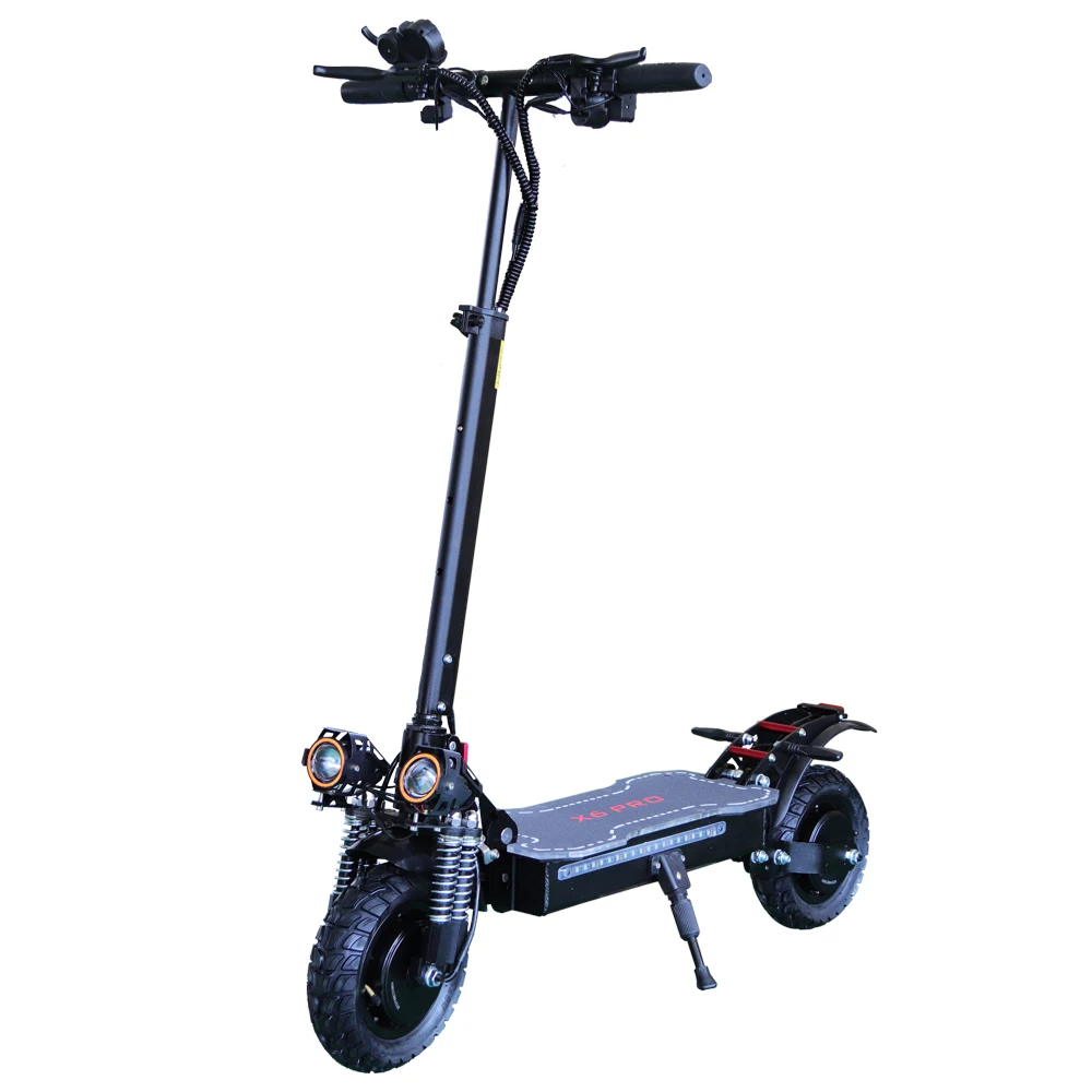 

EU warehouse cross-country 10-inch two-wheeled folding 48V 2400W adult electric scooter with U7 Headlamp